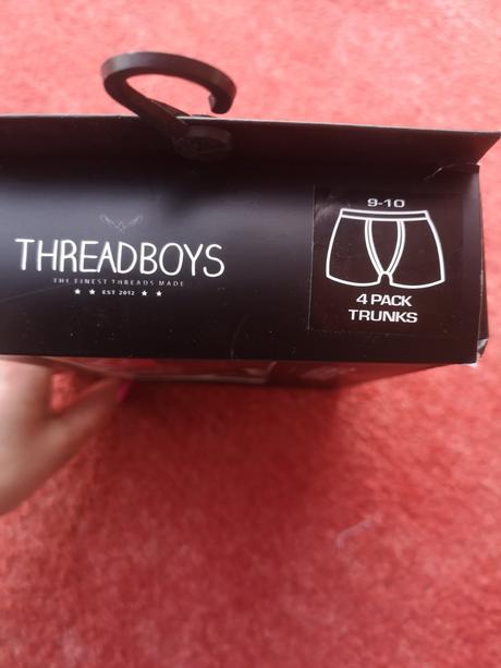 Threadboys 4ks chlapčenské boxerky 9-10 rokov, 134 / 140