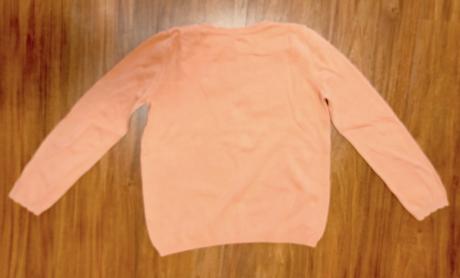 Dievčenský pulovér s motýlikmi veľ.156 cm, 152