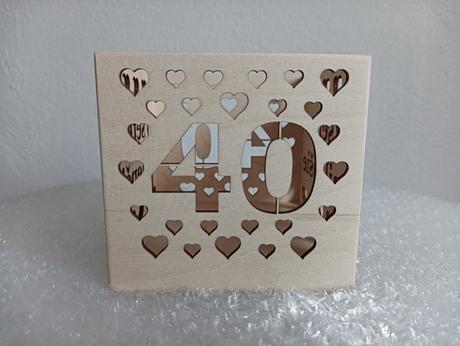 Narodeniny / drevený narodeninový svietnik, 