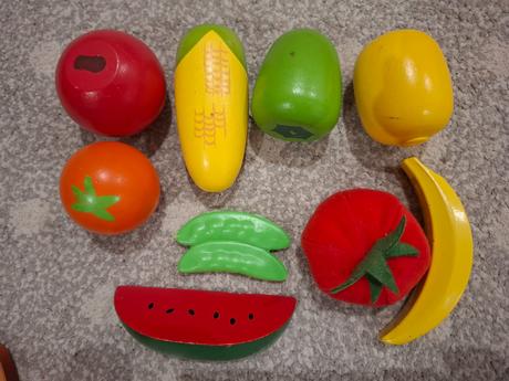 Drevene potraviny do kuchynky,