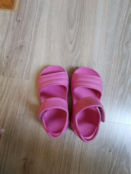 Ružové šľapky na zapínanie - 24, f&f,24