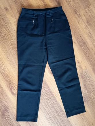 Čierne nohavice s vysokým pásom, m