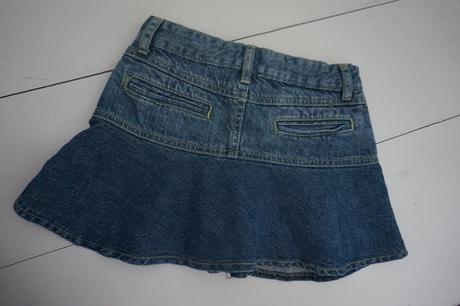 Riflová suknička s výšivkou, 128