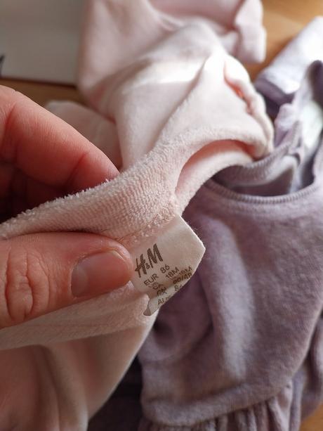 Velurove šaty teplé, h&m,86