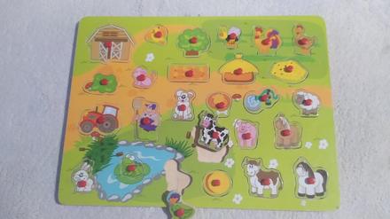 Drevené hračky  farma, 