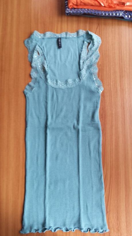 Nenosene tielko s krajkou, fishbone,xs