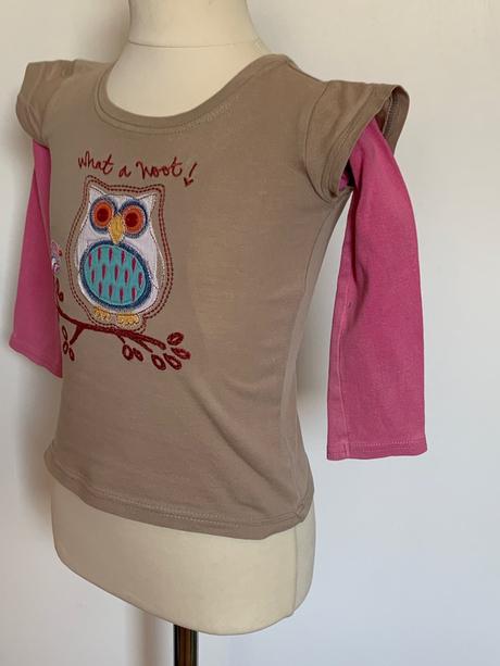 Tričko so sovičkou, next,104