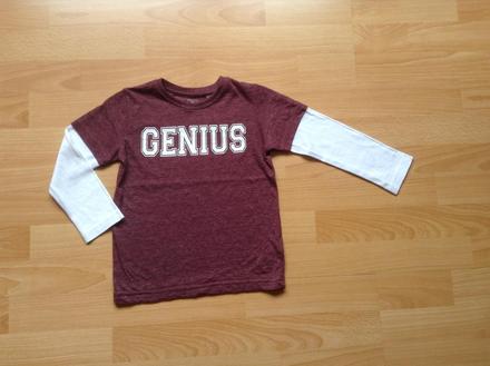 Bordové tričko genius, 3-4r., next,104