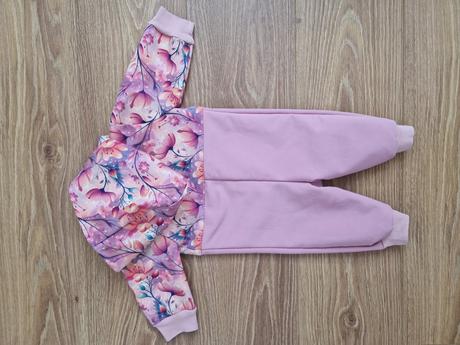 Jarný prechodný overal s kvetinkami veľ. 74, 74