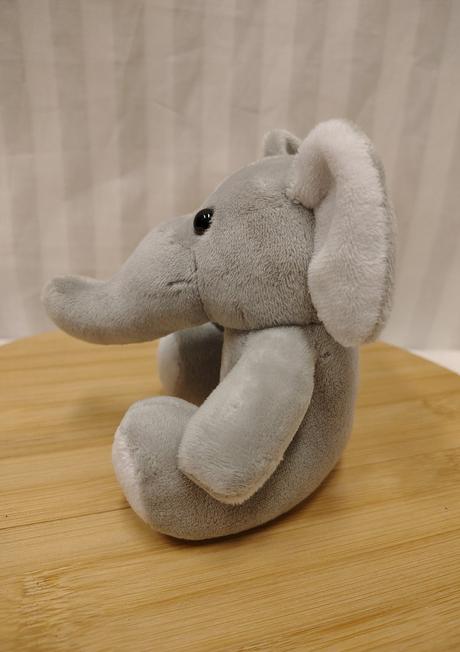 Plyšový sivý slon, chocoland,12 cm, 
