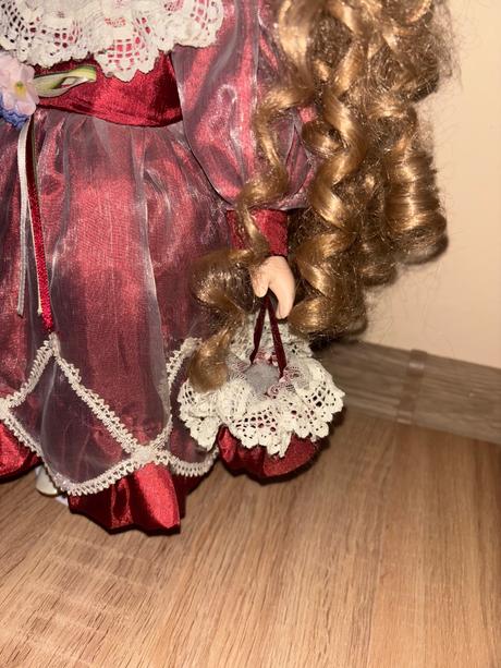 Porcelánová bábika nevesta, 43 cm, perfektný sta,