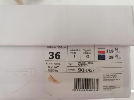 Béžové lodičky street feet, 36