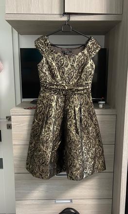 Šaty so zlatou niťou, zara,s