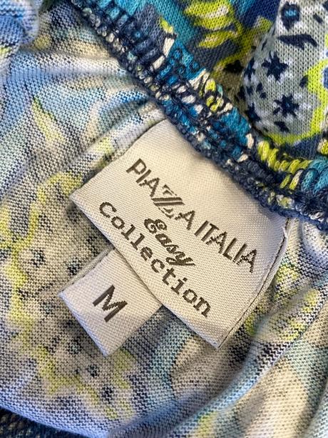 Dámske modré vzorované letné tričko (m), piazza italia,m