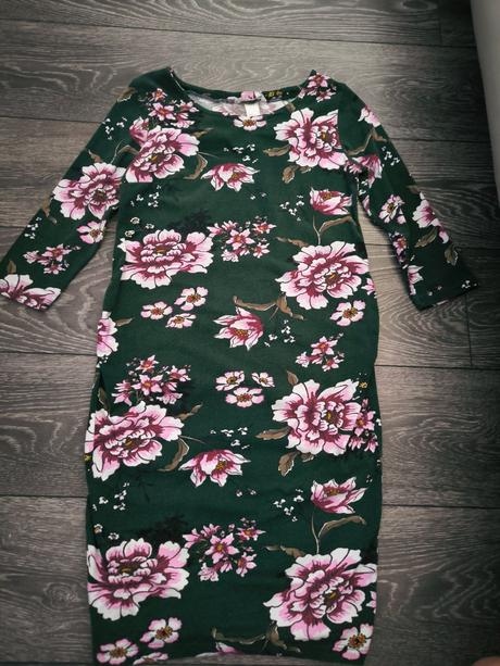 Tehotenské úpletové šaty, h&m,s