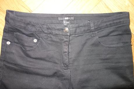 Tenké čierne rifle, h&m,36