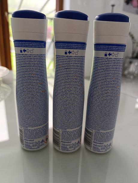 3 x nivea antiperspirant 96h, 