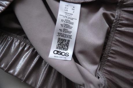 Štýlový metalický top asos, xs