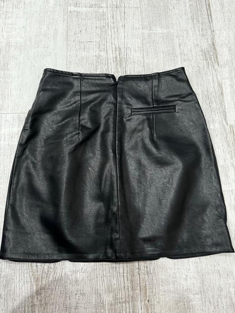 Koženková sukňa čierna s, reserved,s