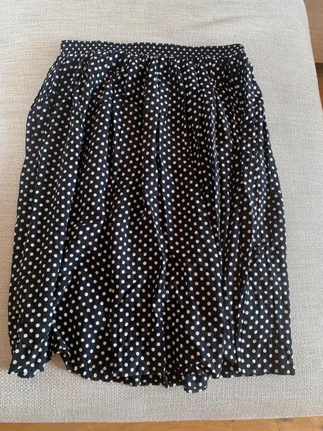 Bodkovana midi sukna, l