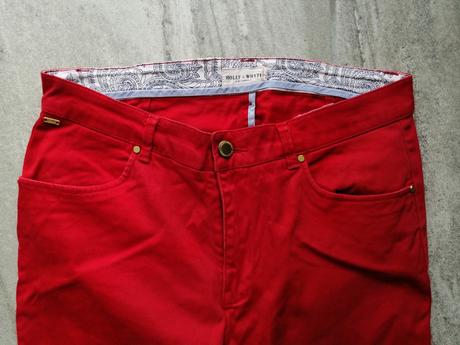 Červené nohavice lindex,v40,pružné, lindex,40