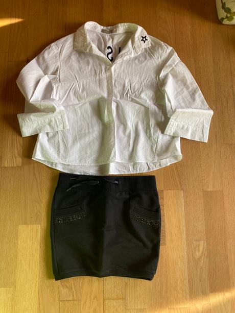 Zara košieľka + sukňa, zara,140