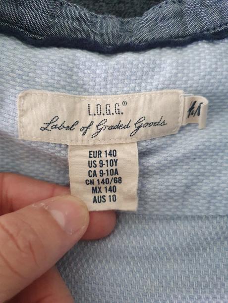 Košeľa bavlnená, h&m,140