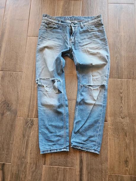 Potrhané pánske rifle, napapijri,34