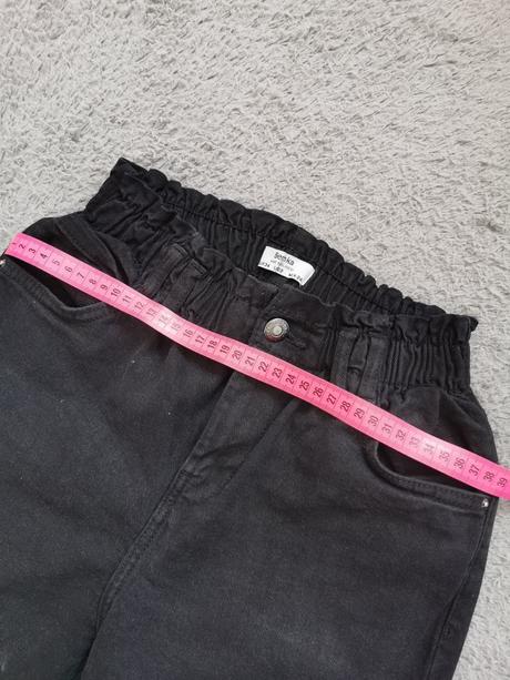 Rifle čierne, bershka,xs