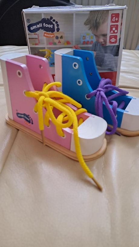 Drevena topanka zaviaž si šnúrku viazanie šnúrok, 