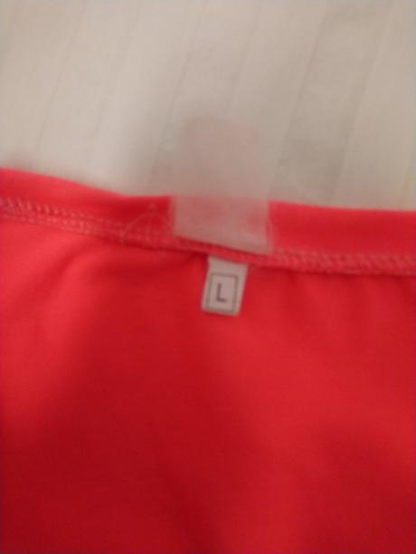 Dámsky elastický sýto ružový top a motívom, l, l