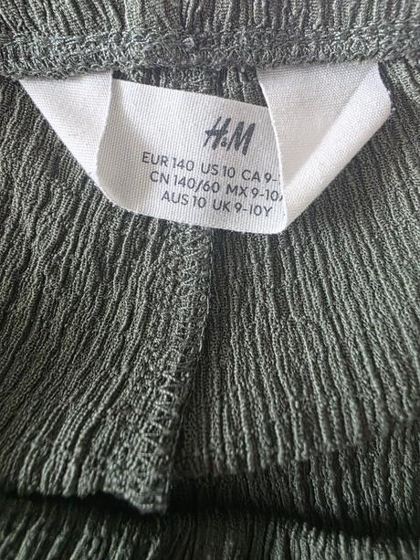 Široké letné nohavice s topom, h&m,140
