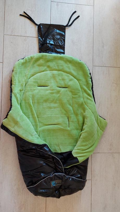 Zimný fusak čierno-zelený + deka zadarmo, altabebe