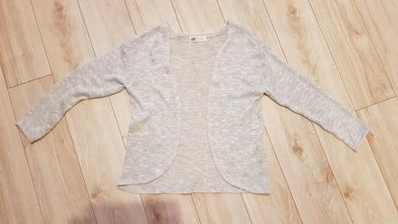 Strieborno sedy svetrik, h&m,122