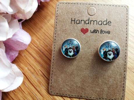 Náušnice napichovačky frozen ľadové kráľovstvo, 