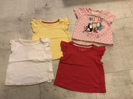 Trička pre malú princeznu - 4ks, f&f,62