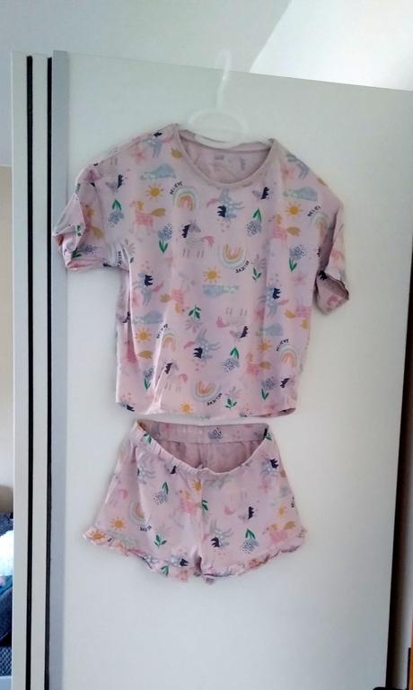 Súprava tričko nohavice šortky kraťasy dúha, f&f,122