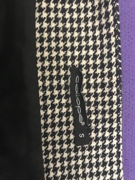 Karovana vlnena minisukna tvidova, s