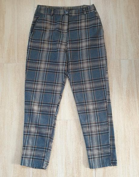 Nohavice flanelové, s