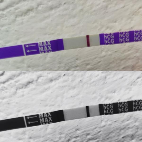 Otestovala som sa dva dni pred menzesom. Vidíte tam niečo?