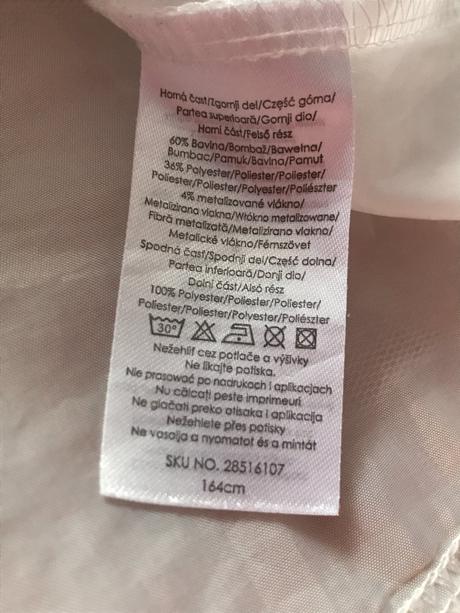 Dievčenské šaty sivé s bielou tylovou sukňou, pepco,164