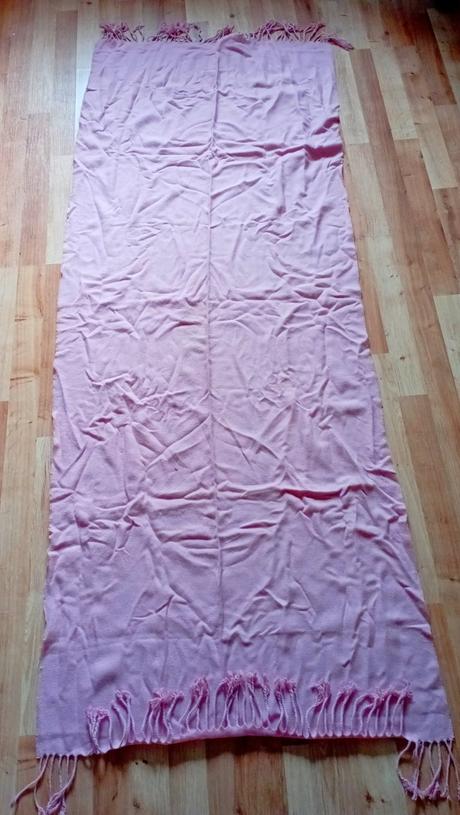 Dámsky ružový dlhý široký šál, 