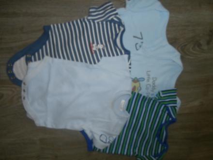 Balík 5ks body s krátkym rukávom, 50–62