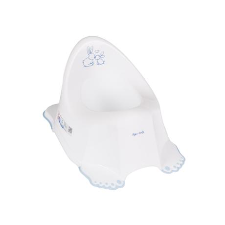 Tega baby nočník protišmykový zajačik biely,