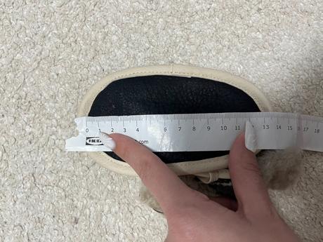 Teplé kožené čižmičky do kočíka 13 cm, <17