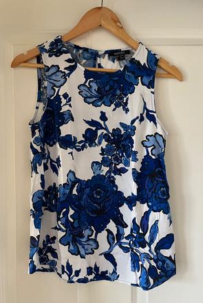 Nový modro - biely top, esmara, s/36, esmara,s