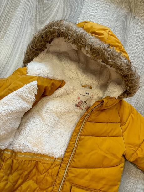 Teplá predĺžená bunda 4-5 rokov, f&f,110