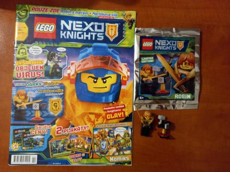 Lego minifigúrka nexo knights robin,