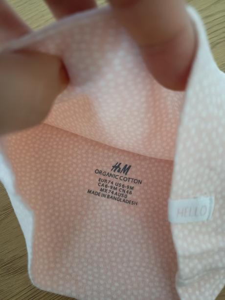 Čiapočka organická bavlna, h&m,74