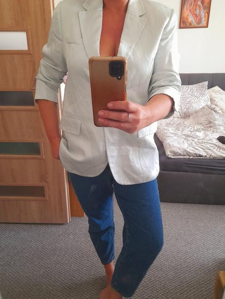 Predĺžené sako zara, zara,l